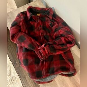 Mountain Ridge Red and Black Plaid Jacket Size XXL